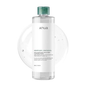 ANUA Heartleaf Tiefenreinigungswasser, empfindliche Haut, Make-up-Entferner, Koreanische Hautpflege, 500 g, 17,63 oz, Am