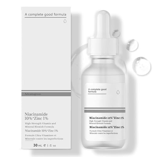 41z6lmllmsl.jpg Niacinamide Serum 10%+Zinc 1%, Hautunreinheiten Beheben, Poren Verfeinern und Fahle Haut Reduzieren, 2pcs*30ml