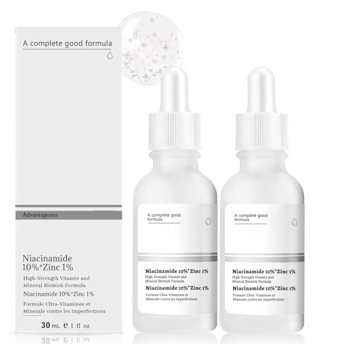 41ex4yapbel.jpg Niacinamide Serum 10%+Zinc 1%, Hautunreinheiten Beheben, Poren Verfeinern und Fahle Haut Reduzieren, 2pcs*30ml
