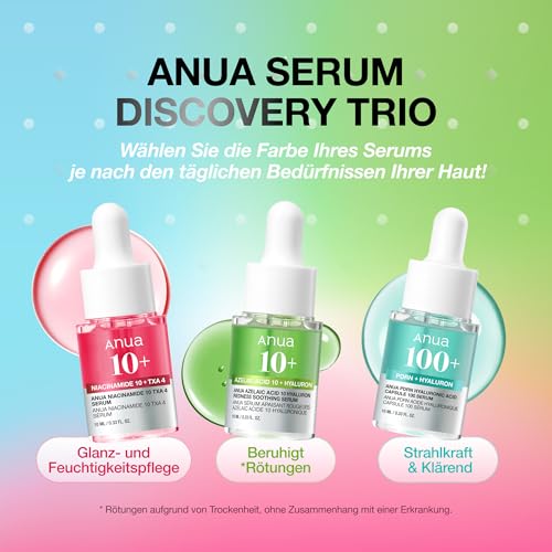 41erbn1plgl.jpg Anua Serum Discovery Trio Hyaluronic Acid Niacinamide Women Travel Set - 10ml × 3EA