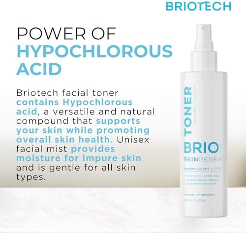 41hz3mep2tl. ac .jpg BRIOTECH Skin Renew Toner Gesichtsspray - reines Hypochlorous Acid Spray - feuchtigkeitsspendend für alle Hauttypen --mo