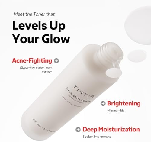 41t2x734 jl. ac .jpg TIRTIR Milk Skin Rice Toner - Deep Moisturizing und Hydrating für Gesicht, mit Niacinamide, Ceramid und Reis⁉️Pflanzenba