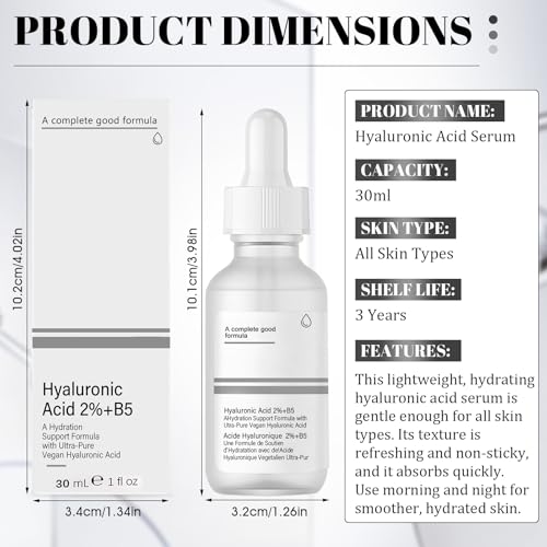 5135cbxybll.jpg Niacinamide Serum 10%+Zinc 1%, Hautunreinheiten Beheben, Poren Verfeinern und Fahle Haut Reduzieren, 2pcs*30ml