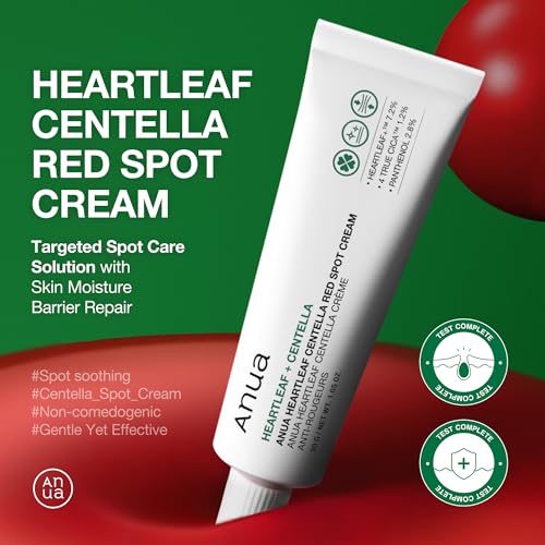 51ymj7rdbdl.jpg Anua Heartleaf Centella Red Spot Cream, Hydrationsverدهumidierer für geregeltes Hautöl, Niacinamide, Centella und Panthe
