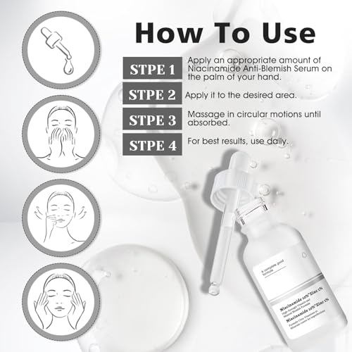 51pkmxvgcql.jpg Niacinamide Serum 10%+Zinc 1%, Hautunreinheiten Beheben, Poren Verfeinern und Fahle Haut Reduzieren, 2pcs*30ml