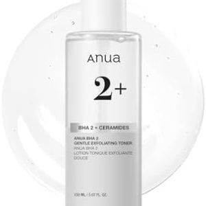 ANUA BHA 2% Sanftes Peeling-Toner, Salicylsäure für Poren und Talg, Hyaluronsäure und Ceramide, mild für Empfindliche Ha