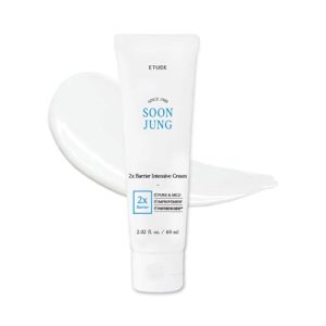 Etude House SoonJung 2x Barrier Intensive-Creme 60ml - Hypoallergene feuchtigkeitsspendende Gesichtscreme für empfindlic