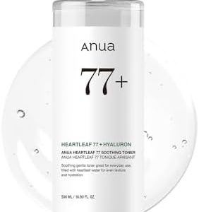 ANUA Heartleaf 77% Beruhigender Toner Pflege bei Hautproblemen, erfrischend, reinigend und ideal für empfindliche Haut (