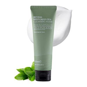 BENTON Deep Green Tea Cleansing Foam - Reinigend, strafft Poren, fettige und empfindliche Haut, glatter Finish, [Amazon-