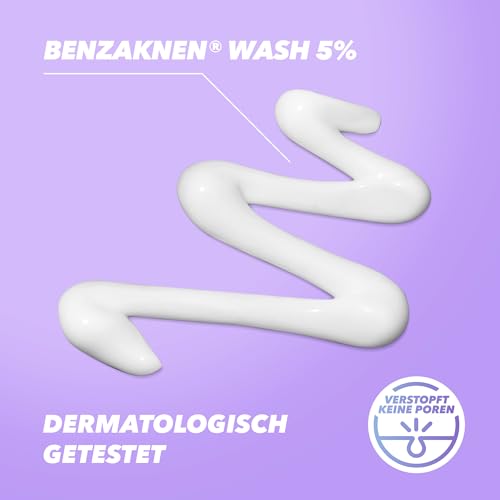 31evsawachl.jpg BENZAKNEN Waschgel gegen Pickel & Mitesser 5%, 50g, dermatologisch getestet, für empfindlichere Haut, BPO (Benzoylperoxi