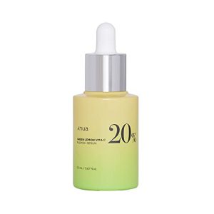 ANUA Green Lemon Vita C Blemish Serum 20% für junge Frauen zum Nachtschutz gegen Akne und Sommersprossen (20 g) ANUA G