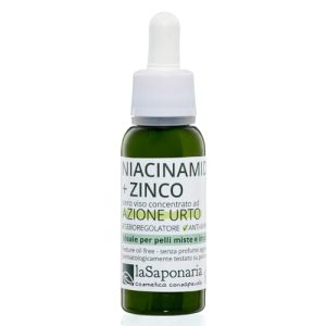 La Saponaria Niacinamid + Zink Serum - Anti-Aging für Fettige Haut & Akne - Dermatologisch getestet, natürlich, vegan, T