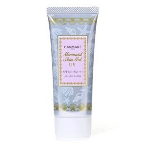 Canmake Mermaid Skin Gel UV Schwarzglatter SPF50+ 01 40 g Für alle Hautarten im Sommer