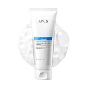 ANUA Hydrating Gentle Foaming Cleanser, Hyaluronsäure, Glycerin, Zink, Panthenol, Koreanisches Gesichtswaschmittel für t
