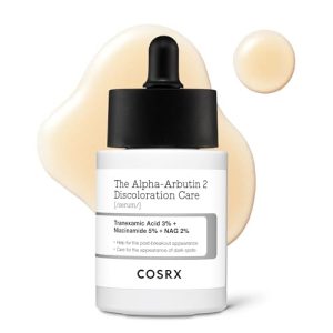 COSRX Alpha-Arbutin 2% Serum gegen Hautverfärbungen für Dunkelschattenkorrektur mit Niacinamid 20 ml