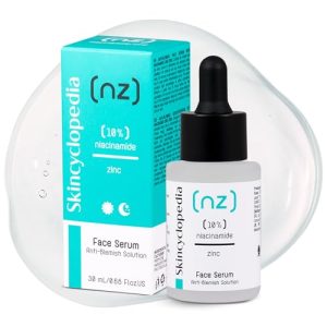 Skincyclopedia 10% Niacinamide Serum mit Zink für Pickel, klärendes Gesichtsserum, ideal für jüngernde Frauen, hautpfleg