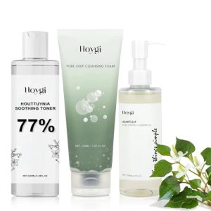 Heartleaf 77% Entspannendes Toner 100ml für Glatte Haut im Alltag, Heartleaf Pflegefoam 150ml zur Tiefreinigung, Heartle