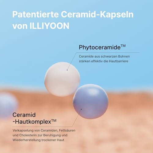 41fusvhdsfl.jpg ILLIYOON Ceramide Reichhaltige Feuchtigkeitscreme 200ml, für trockene und empfindliche Kinder- und Erwachsenenhaut, 100