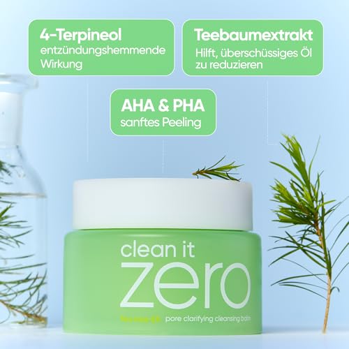 41fdtiowfql.jpg BANILA CO Clean it Zero Porenaufhellender Reinigungsbalsam|Koreanischer Make-up-Entferner für fette Haut und Akne|Herges