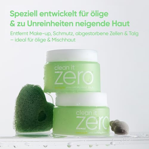 41k1eusbpfl.jpg BANILA CO Clean it Zero Porenaufhellender Reinigungsbalsam|Koreanischer Make-up-Entferner für fette Haut und Akne|Herges