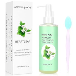 Heartleaf Gesicht Reinigungsöl, Sanftes Porenreinigendes Öl Mit Mitesser Bürste, Make-up Entferner, 6.76FL OZ, Gesichtsh