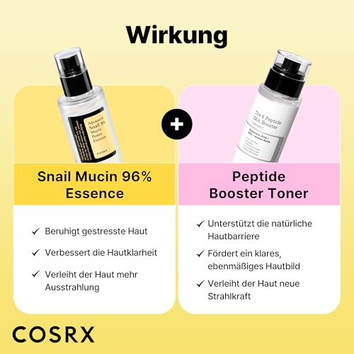 41zfeclmtxl.jpg COSRX Snail Mucin 96% Peptide Booster Set - Korean Skin Care, Skin Care Sets for Women, Advanced Snail Mucin Serum - Ama