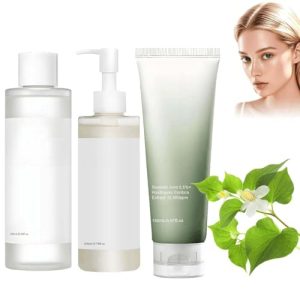 Heartleaf 77% Entspannungsscaler 250ml - Heartleaf Porenkontroll-Crempel 200ml - Heartleaf Porenreinigendes Schaumbad 15