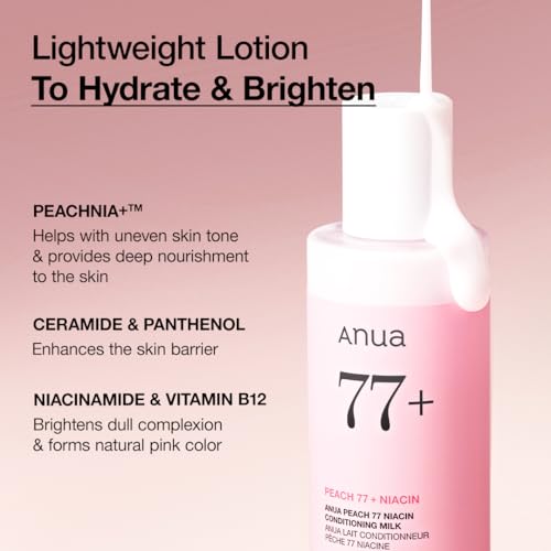 41erqcmfggl.jpg ANUA Peach Niacin Reinforcing Milch für Gebläsesehnige Haut (150 ml) ANUA Peach Niacin Richtende Milch für Reife Haut