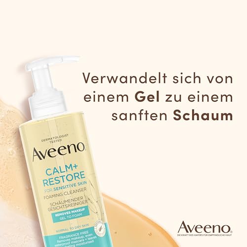 41fojzop6gl.jpg Aveeno CALM+RESTORE Gesichtsreiniger - sanfte Reinigung für empfindliche Haut | Aveeno CALM+RESTORE Gesichtsreiniger -