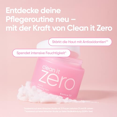 41i ijqs3bl.jpg BANILA CO Clean it Zero Porenaufhellender Reinigungsbalsam|Koreanischer Make-up-Entferner für fette Haut und Akne|Herges