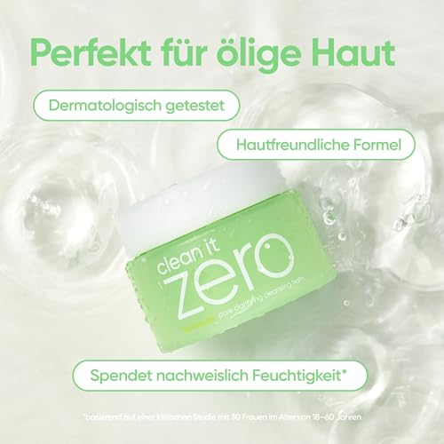 41m1ue7eel.jpg BANILA CO Clean it Zero Porenaufhellender Reinigungsbalsam|Koreanischer Make-up-Entferner für fette Haut und Akne|Herges