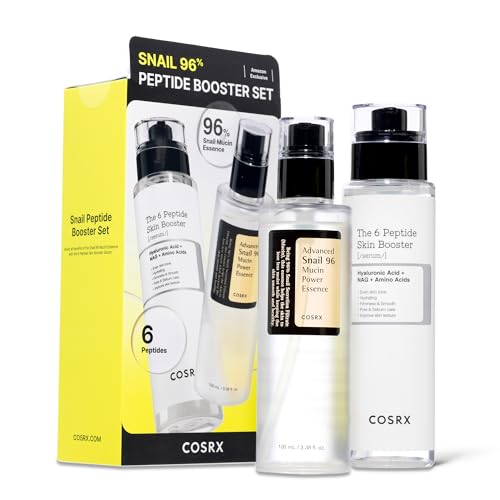 41mkuk32mql.jpg COSRX Snail Mucin 96% Peptide Booster Set - Korean Skin Care, Skin Care Sets for Women, Advanced Snail Mucin Serum - Ama
