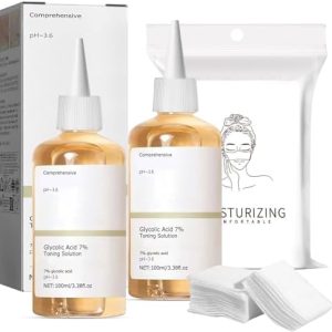 Glycolicacid 7% Toning Resurfacing Solution für Alle Hauttypen 2 Flaschen 100ml Hautpflegeserum