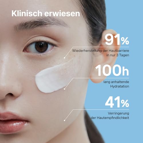 41tmlscf6tl.jpg ILLIYOON Ceramide Reichhaltige Feuchtigkeitscreme 200ml, für trockene und empfindliche Kinder- und Erwachsenenhaut, 100