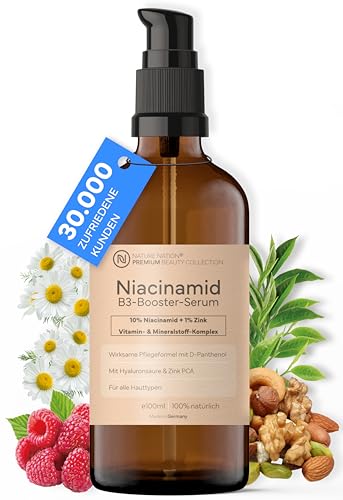 41ucasr6gjl.jpg BIO Niacinamide Serum 10% mit Zink & Hyaluron – Antipockelserum für gebleichte Haut – Ideal für reife Haut – naturkosmet