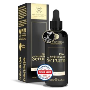 BIO Azelainsäure Serum hochdosiert für sensibel unreine Haut 100ml Klärend Panthenol Zink Calendula Escin Süßholz-Extrak