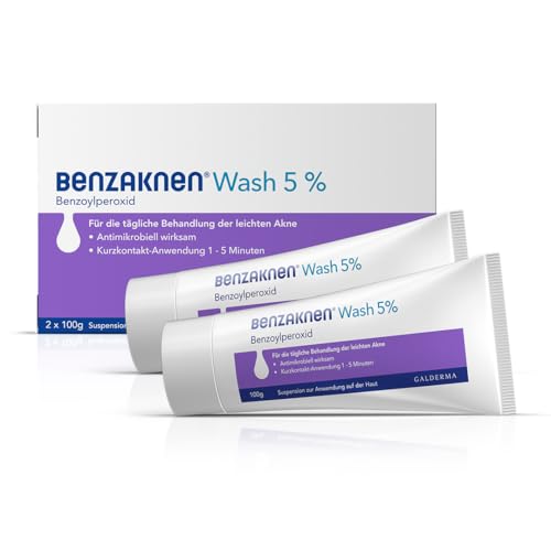 41vwzndif8l.jpg BENZAKNEN Waschgel gegen Pickel & Mitesser 5%, 50g, dermatologisch getestet, für empfindlichere Haut, BPO (Benzoylperoxi