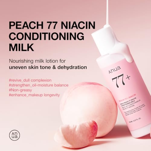 41zhoyoumrl.jpg ANUA Peach Niacin Reinforcing Milch für Gebläsesehnige Haut (150 ml) ANUA Peach Niacin Richtende Milch für Reife Haut