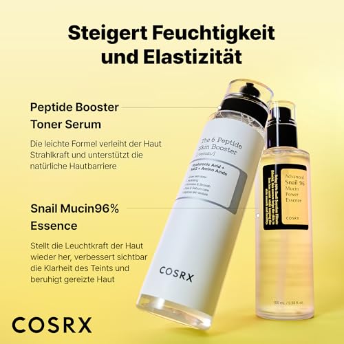 51bv5onyfgl.jpg COSRX Snail Mucin 96% Peptide Booster Set - Korean Skin Care, Skin Care Sets for Women, Advanced Snail Mucin Serum - Ama