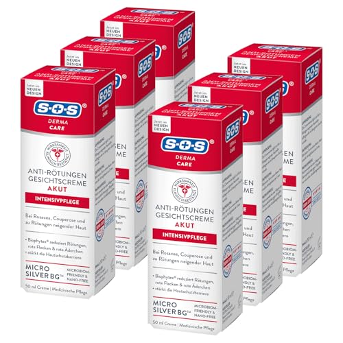 51kqdw5o0vl.jpg SOS Derma Care Anti Rötungen Creme (50 ml) - reduziert rote Äderchen & Hautrötungen - intensive Gesichtspflege zur Rosac
