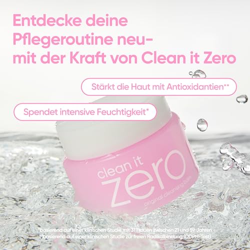 51pzh1w8sql.jpg BANILA CO Clean it Zero Porenaufhellender Reinigungsbalsam|Koreanischer Make-up-Entferner für fette Haut und Akne|Herges